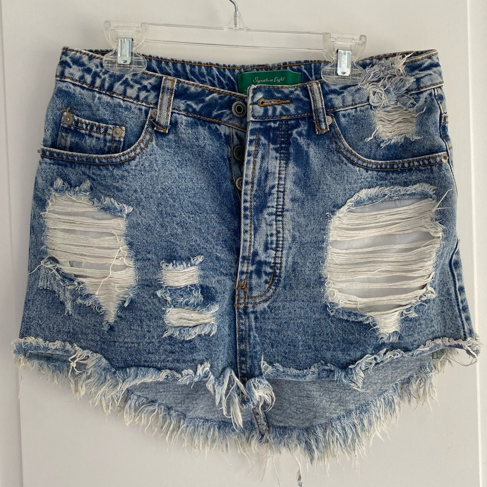 Signature 8 Jean mini skirt size S